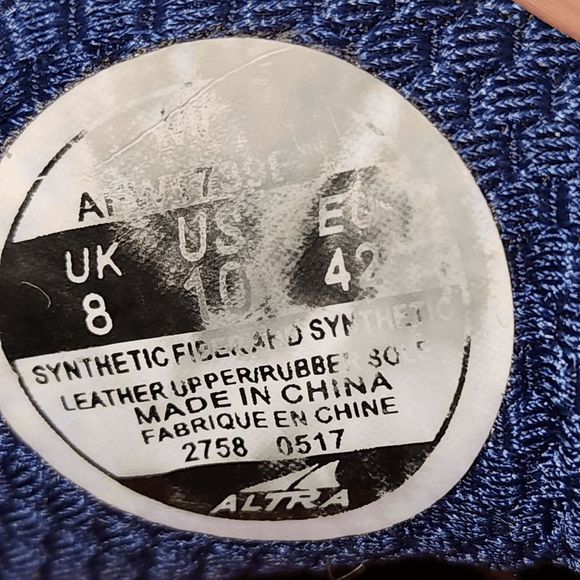 COPY - Altra Women's Paradigm 3 Guide Rail Blue  Running Shoes Sneakers Size 10 - Picture 6 of 8